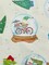 P & B Textiles Christmas Gnomes Snow Globes Toss on Mint Green 100% Cotton Fabric Price per Yard